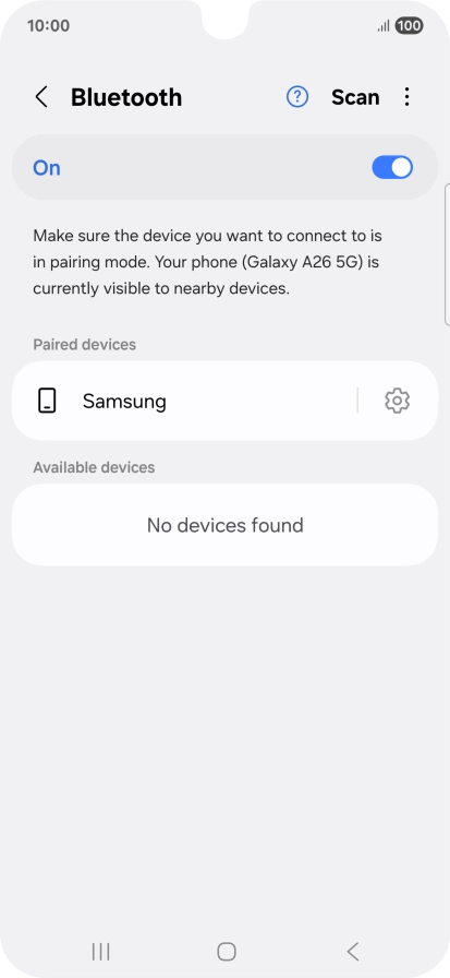 Press the Home key to return to the home screen.