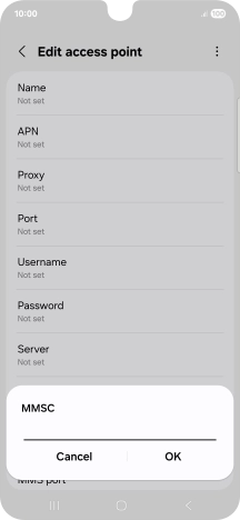 Key in http://mms.vodafone.co.uk/servlets/mms and press OK.