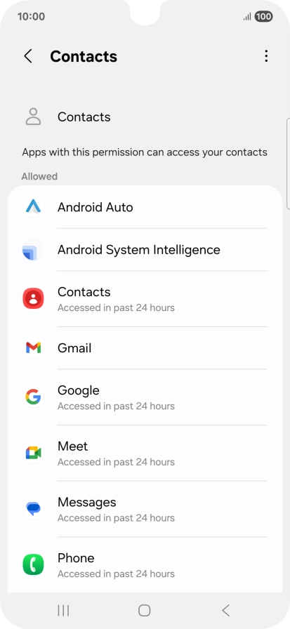 Press the required app.