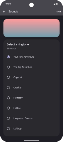 Press the required ring tones to hear them.