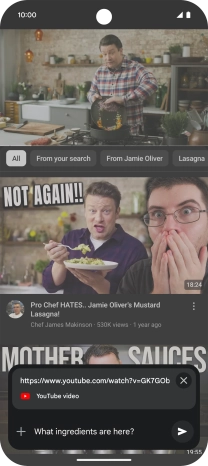 Follow the instructions on the screen to type or speak the required question for the video.