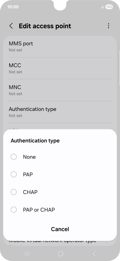 Press None. Press None.