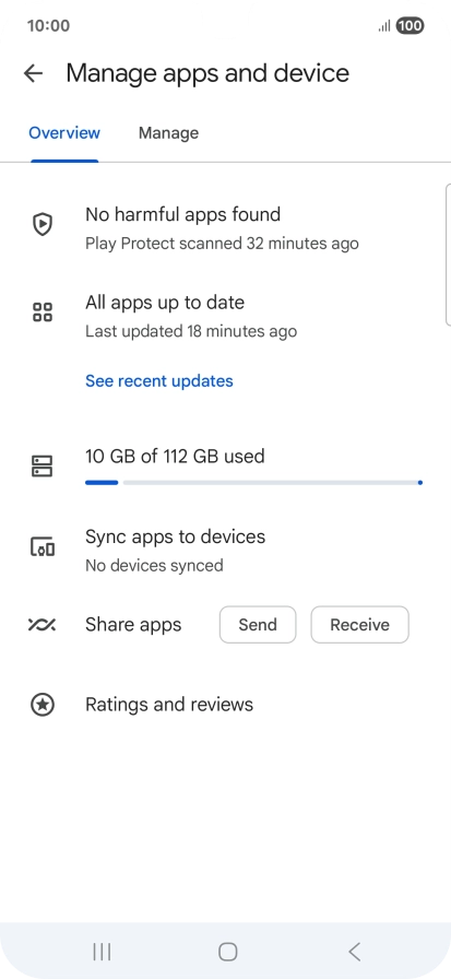 Press Manage. Press Manage.