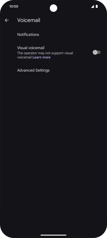 Press Advanced Settings.
