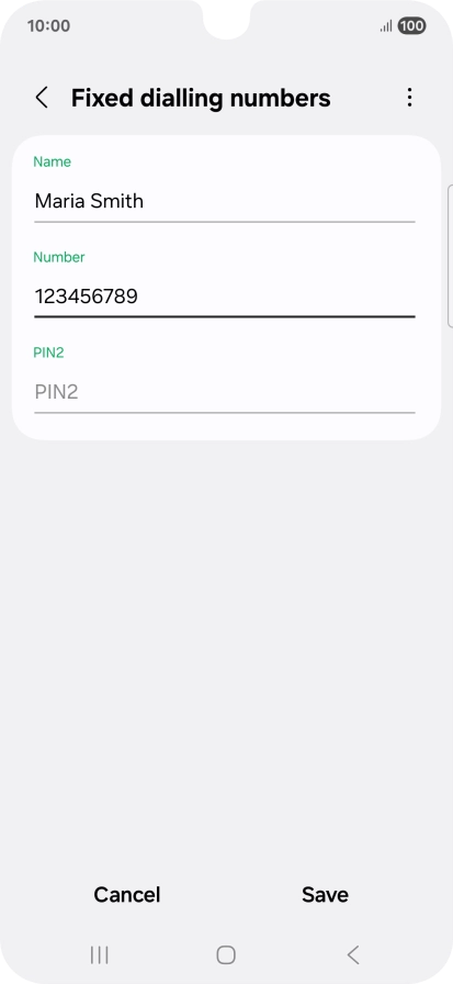 Press PIN2 and key in your PIN2. The default PIN2 is 1111. Press PIN2 and key in your PIN2. The default PIN2 is 1111.