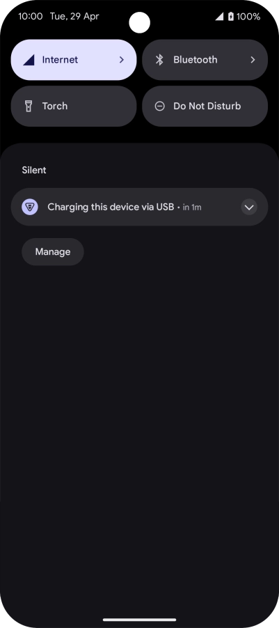 Press the drop down list.