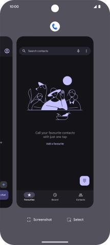 To end one running application, slide your finger upwards on the required application.