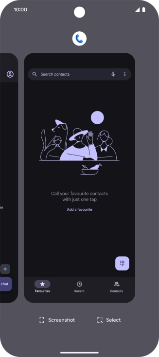 To end one running application, slide your finger upwards on the required application.