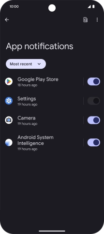 Press the drop down list.