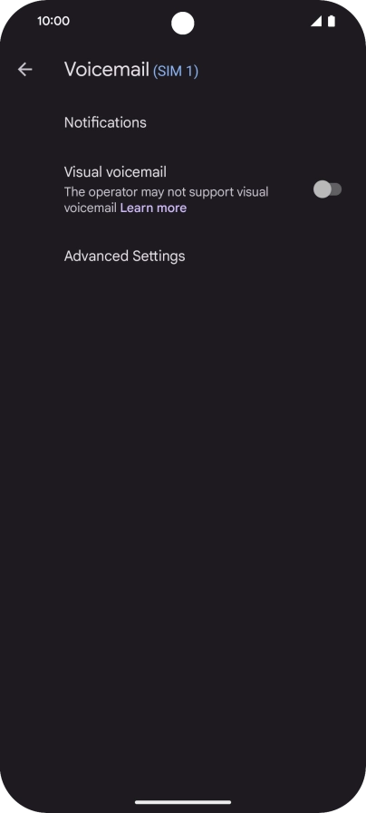 Press Advanced Settings. Press Advanced Settings.