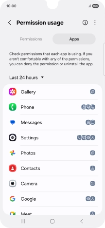 Press the drop down list.