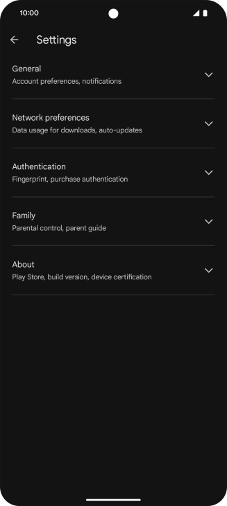 Press Network preferences.