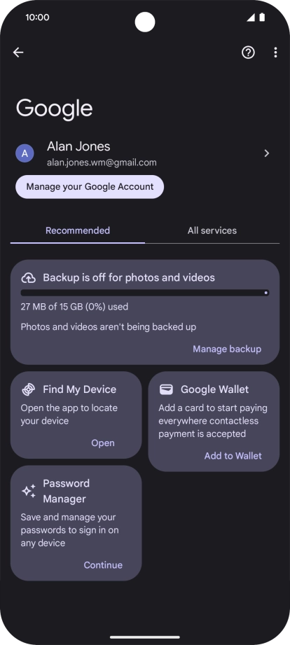Press Find My Device. Press Find My Device.