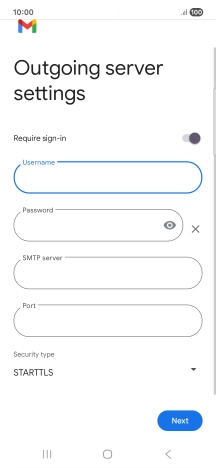 Press the field below 