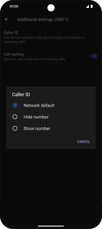 Press Show number to turn on caller identification. Press Show number to turn on caller identification.