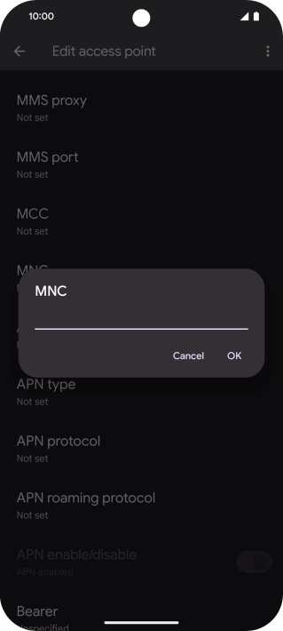 Key in 01 and press OK. Key in 01 and press OK.