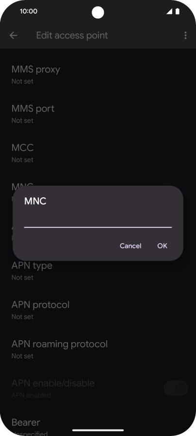 Key in 01 and press OK. Key in 01 and press OK.