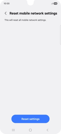 Press Reset settings.
