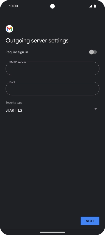 Press the field below 