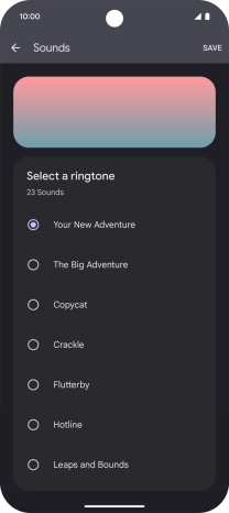 Press the required ring tones to hear them.