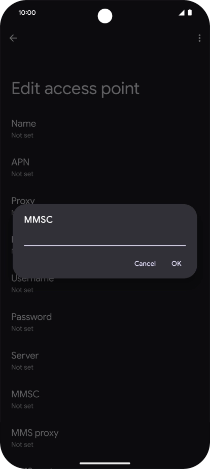 Key in http://www.vodafone.ie/mms and press OK.