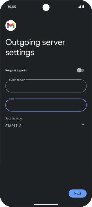 Press the drop down list below 