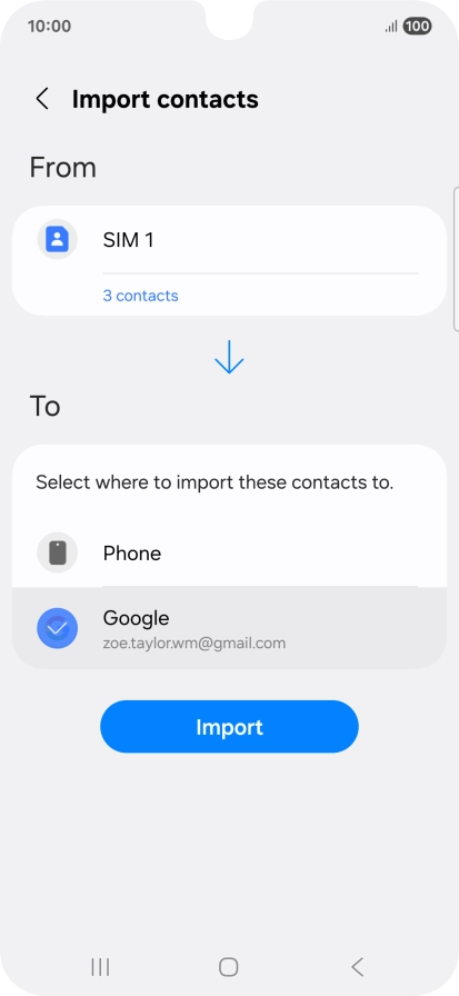Press Import. Press Import.