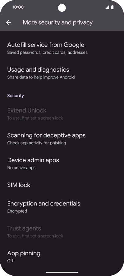 Press SIM lock.