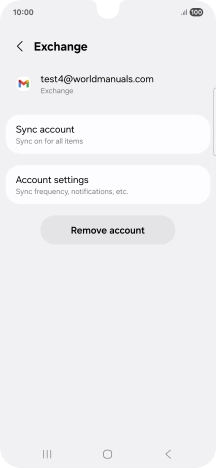 Press Remove account.