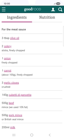 Go to the required screen.