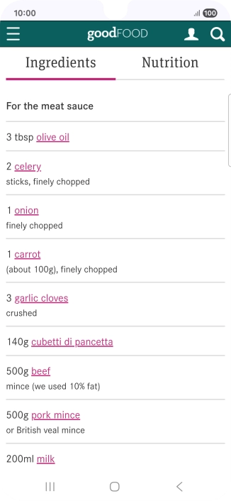 Go to the required screen.