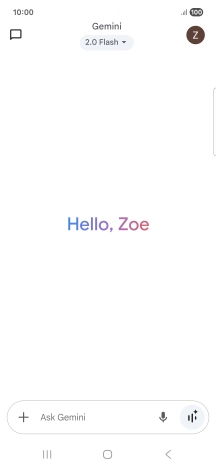 Press the profile icon.