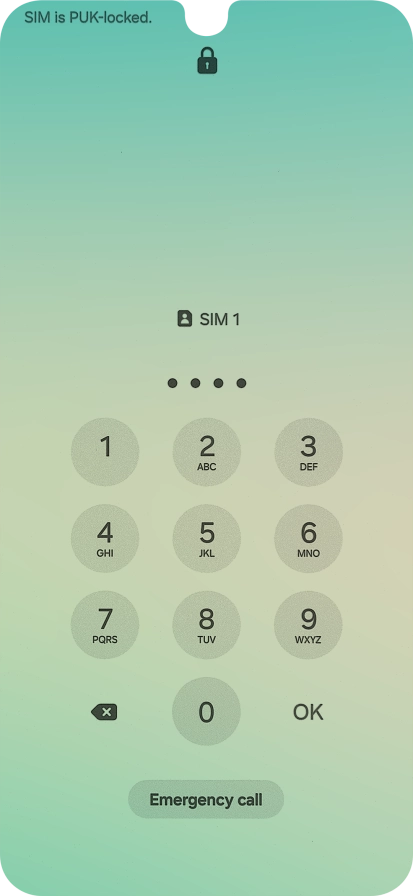 Key in the new PIN again and press OK.