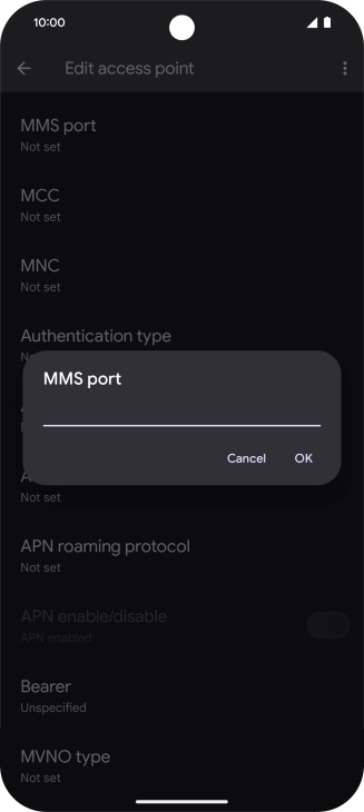 Key in 80 and press OK. Key in 80 and press OK.