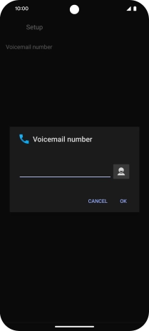 Key in (prefix) 5 (your phone number) and press OK. Key in (prefix) 5 (your phone number) and press OK.