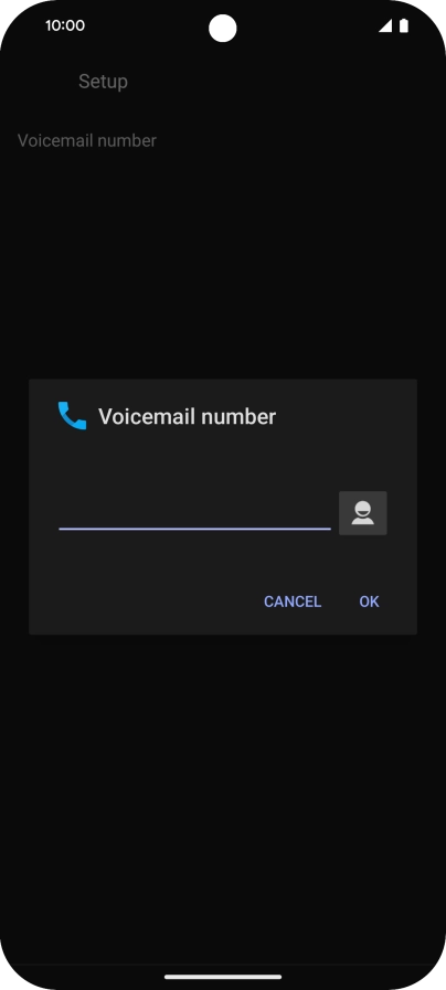 Key in (prefix) 5 (your phone number) and press OK. Key in (prefix) 5 (your phone number) and press OK.