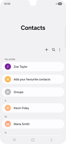 Press the menu icon.