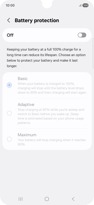 Press the indicator to turn the function on or off. Press the indicator to turn the function on or off.