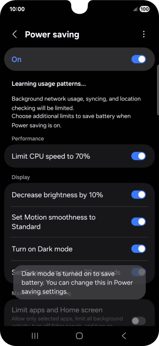 Press the Home key to return to the home screen.