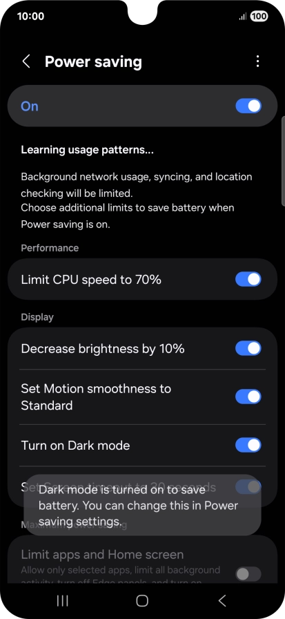Press the Home key to return to the home screen.