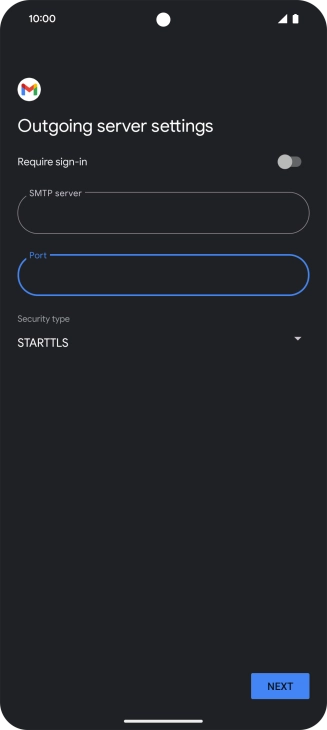 Press the drop down list below 