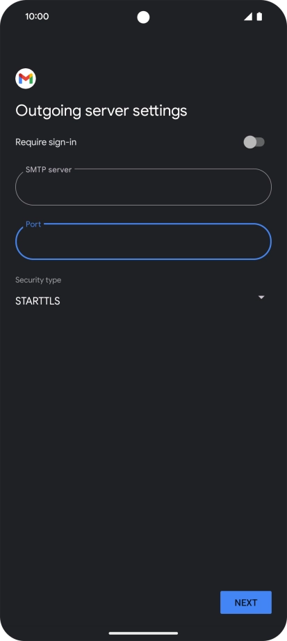 Press the drop down list below 