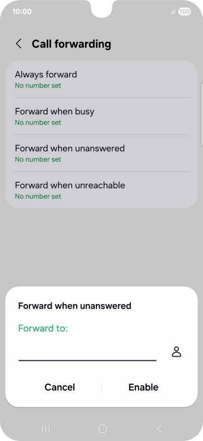 Key in +447836121121 and press Enable. Key in +447836121121 and press Enable.
