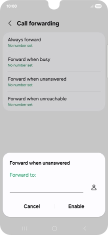 Key in +447836121121 and press Enable. Key in +447836121121 and press Enable.