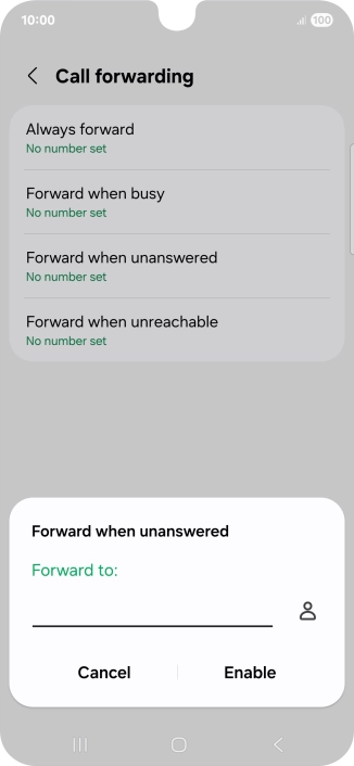 Key in +447836121121 and press Enable. Key in +447836121121 and press Enable.