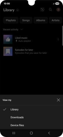 Press the required category and go to the required audio file. Press the required category and go to the required audio file.