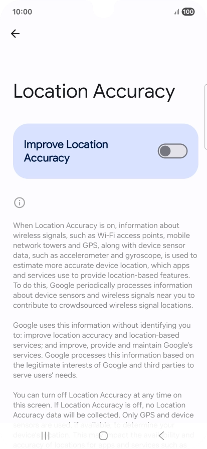 If you press the indicator next to 