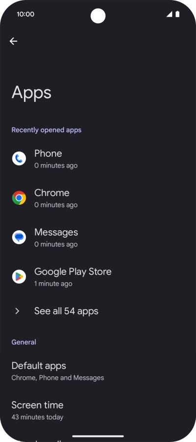 Press See all apps. Press See all apps.