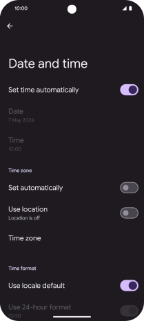 Press the indicator next to Press the indicator next to