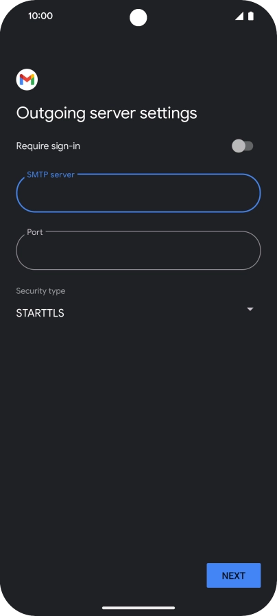 Press the field below 